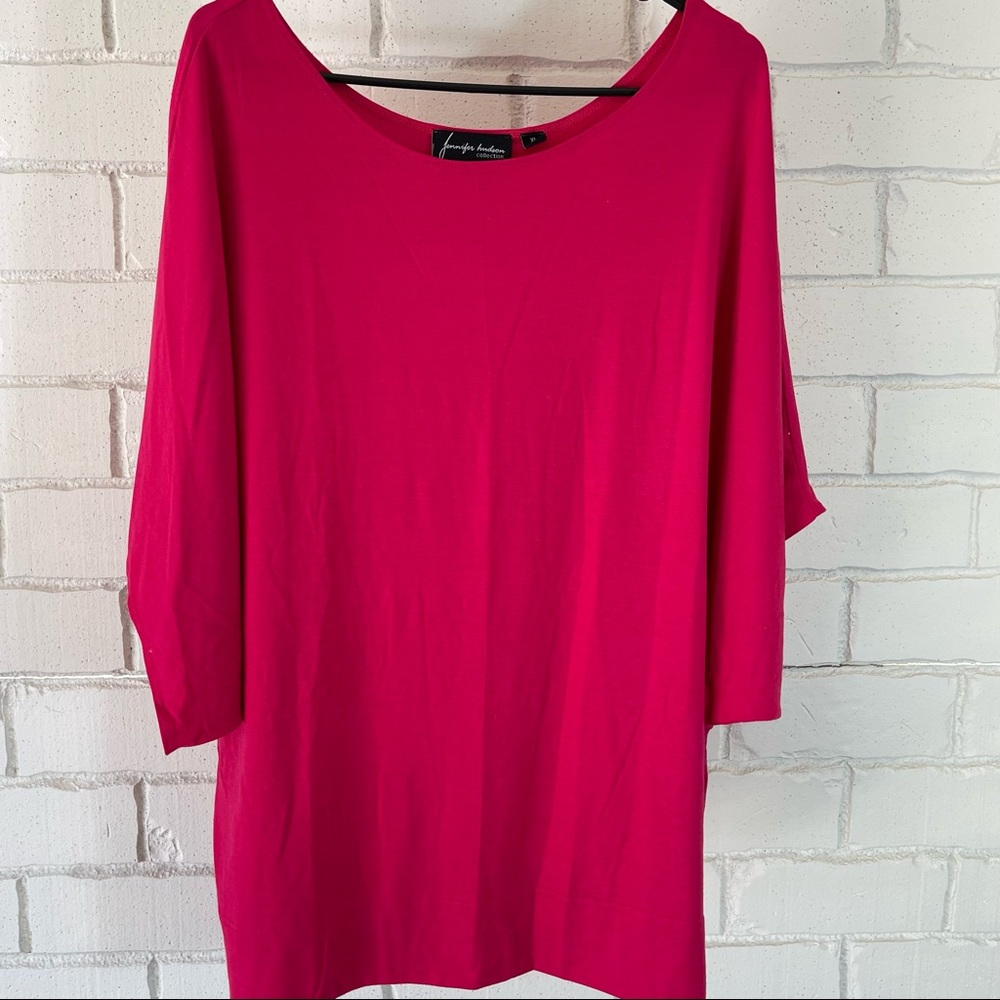 Jennifer Hudson collection pink blouse size extra large